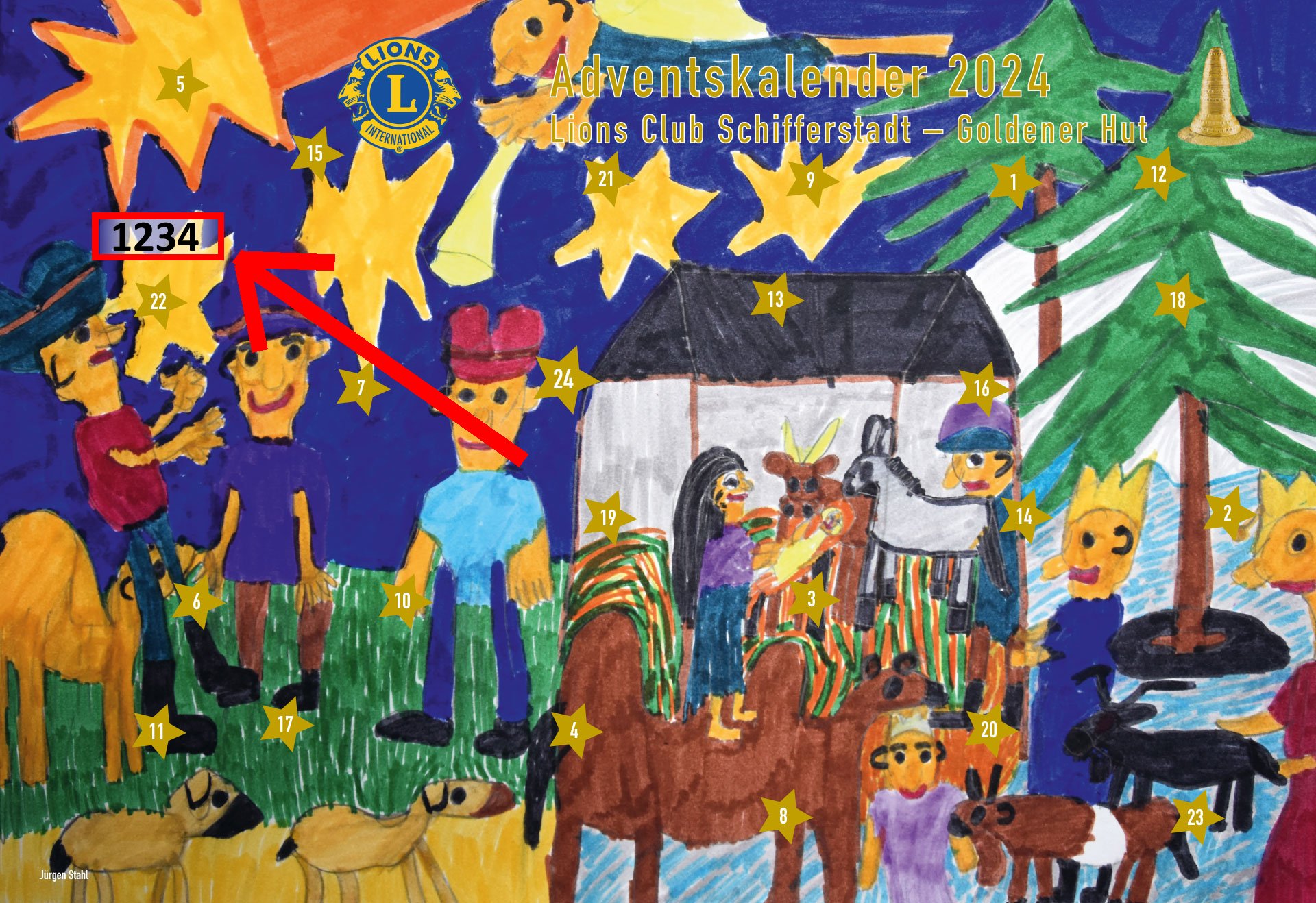 Adventskalender 2024 des Lions Clubs aus Schifferstadt