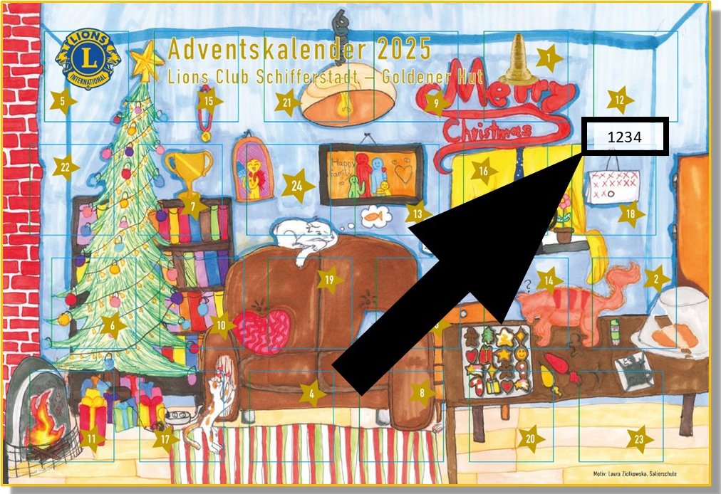 Adventskalender 2025 des Lions Clubs aus Schifferstadt